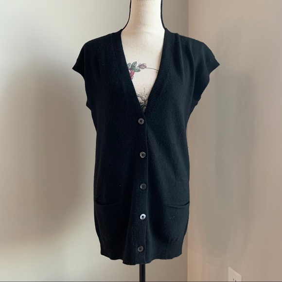 VINCE - 100% Cashmere Short Sleeve Cardigan - Picture 10 of 10